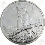 2012 Canada 1 oz silver Cougar