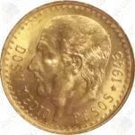 Mexico gold 2 pesos -- .0603 oz pure gold