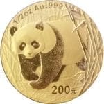 Chinese Gold Panda (Sealed), 1/2 oz, .999 fine gold