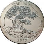2013 Great Basin 5 oz. ATB Silver Coin