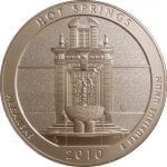 2010-P Hot Springs 5 oz. ATB Silver Coin - Specimen