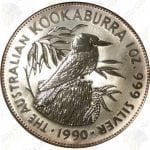 1990 Australia 1 oz silver Kookaburra -- 1 oz .999 fine silver