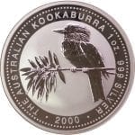 2000 Australian Kookaburra - 1 ounce .999 Fine Silver