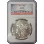 Pre-1921 Morgan Silver Dollar - MS62 (PCGS or NGC)