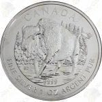 2013 Canada "Wildlife" Series 1 oz silver Wood Bison