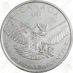2015 Canada 1 oz silver Great Horned Owl