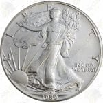 1989 American Silver Eagle -- 1 oz .999 fine silver