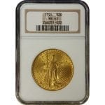US $20 Saint Gaudens - MS63 (PCGS or NGC)