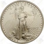 2007-W 1/10 oz Burnished American Gold Eagle