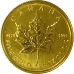 Canadian Gold Maple Leaf 1/20 oz