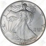 1990 1 oz American Silver Eagle -- BU -- .999 fine silver