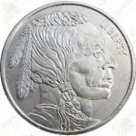 Elemetal 1 oz Buffalo / Indian .999 fine silver round
