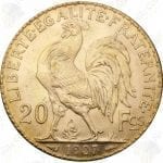 France 20 Francs Rooster -- .1867 oz Fine Gold