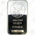 Sunshine Mint 1 oz .999 fine silver bar