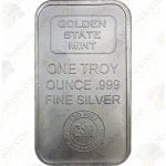 Golden State Mint 1 oz .999 fine silver bar