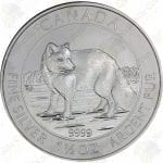 2014 Canada $8 1.5 oz silver Arctic Fox