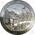 2014 America the Beautiful 5 oz silver Great Smoky Mountains