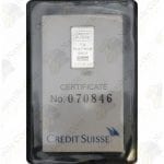 Credit Suisse 1 gram platinum bar (carded)