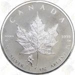 2016 Canada 1 oz $5 Silver Maple Leaf -- Bigfoot Privy Mark