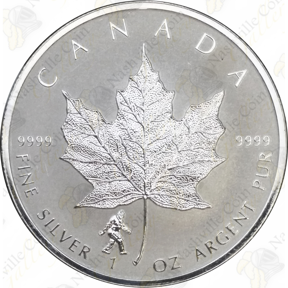 16 Canada 1 Oz 5 Silver Maple Leaf Bigfoot Privy Sku Nashville Coin Gallery