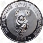 1988 Australia 1 oz .9995 fine platinum Koala -- BU