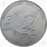 2015 Tokelau 1oz .999 fine silver Great White Shark -- BU