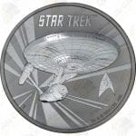2016 Tuvalu 1 oz .999 fine silver Star Trek