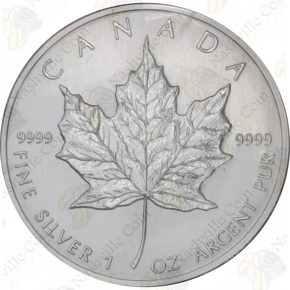 1999 Canadian Silver Maple Leaf 1 Oz Uncirculated Sku 111 Nashville Coin Gallery