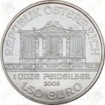 2008 Austria 1.5 Euro 1 oz .999 fine silver Philharmonic - Uncirculated
