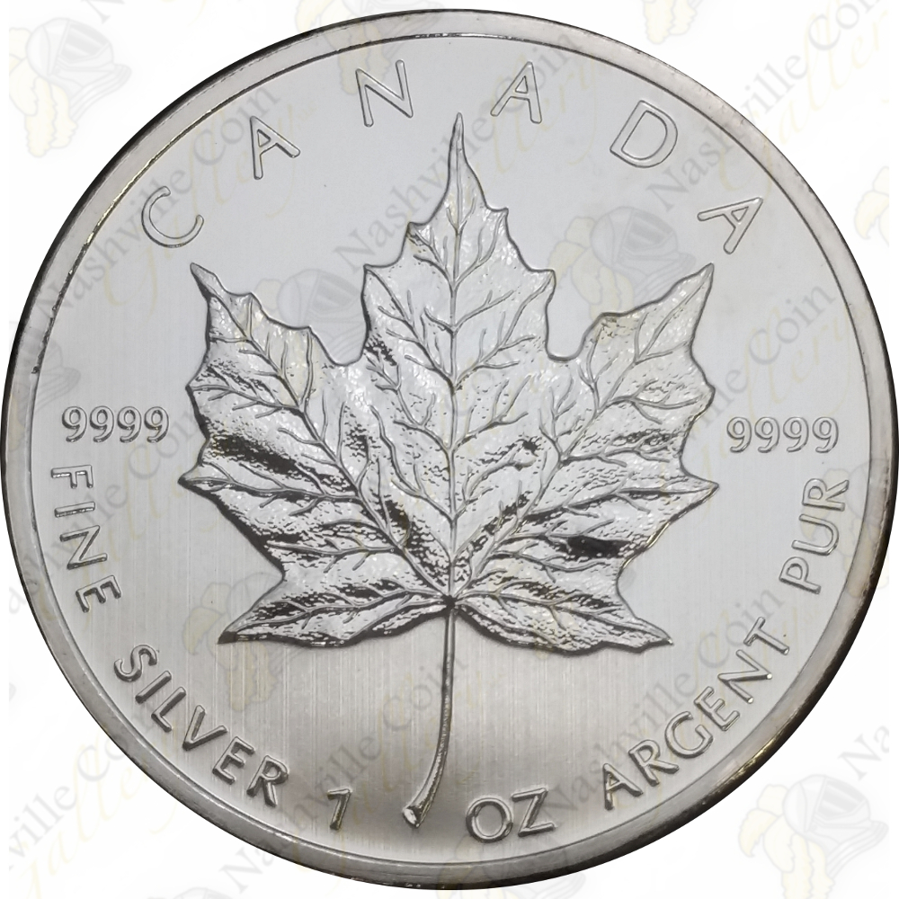 10 Canadian Silver Maple Leaf 1 Oz Uncirculated Sku 122 Nashville Coin Gallery