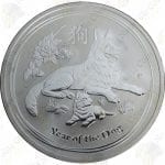 2018 Australia 1 oz .999 fine silver Year of the Dog - Uncirculated
