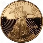 1/2 ounce Proof American Gold Eagle w/box and COA