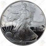 1995 Proof American Silver Eagle with box and COA