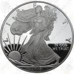 2018 Proof American Silver Eagle with box and COA