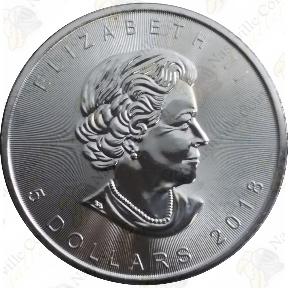 2018 CANADIAN SILVER MAPLE LEAF — 1 OZ — UNCIRCULATED — SKU #12030