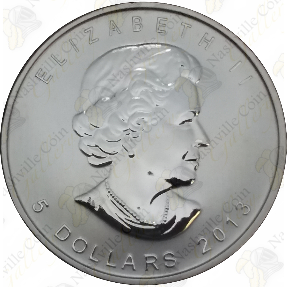 2013 Canada Maple Leaf 1 Oz 25th Anniversary .9999 Fine Silver Bullion Coin $1