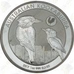 2017 Australia 1 oz .999 fine silver Kookaburra (Rooster privy)
