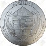 2015-P America the Beautiful 5 oz .999 fine silver Homestead National Monument (Specimen finish)