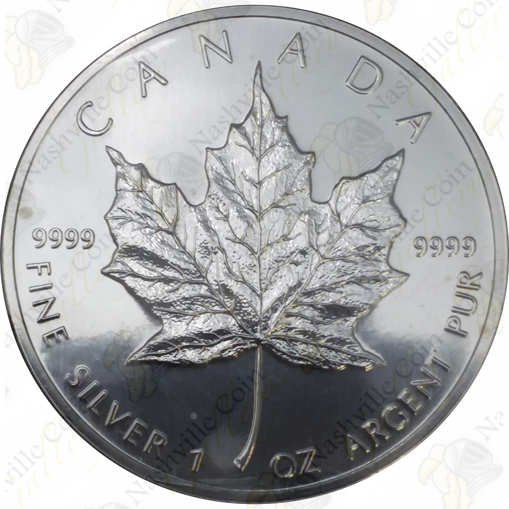 1997 Canadian Silver Maple Leaf 1 Oz Uncirculated Sku 109 Nashville Coin Gallery