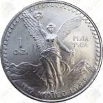1995 Mexico 1 oz .999 fine silver Libertad