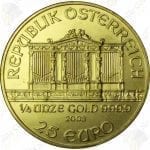 Austria 1/4 ounce gold Philharmonic -- .9999 fine gold