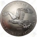 2014 Canada "Birds of Prey" Series - 1 oz .9999 fine silver Bald Eagle