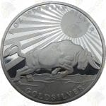 1 oz "Silver Bull" .999 fine silver round