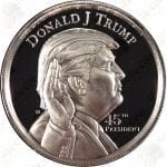 MAGA! DONALD TRUMP 2 oz .999 fine silver round -- SKU # 20122