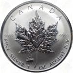 1998 Canada $5 Reverse Proof 1 oz .9999 fine silver Maple Leaf (Titanic Privy)