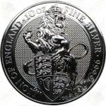 2017 Great Britain Queen's Beasts Lion of England -- 10 oz .9999 fine silver