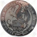 2018 Great Britain Queen's Beasts Red Dragon of Wales -- 10 oz .9999 fine silver