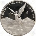 2009 Mexico 2 oz Proof Silver Libertad