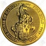 2020 Great Britain Queens Beasts 1 oz .9999 fine gold White Horse of Hanover
