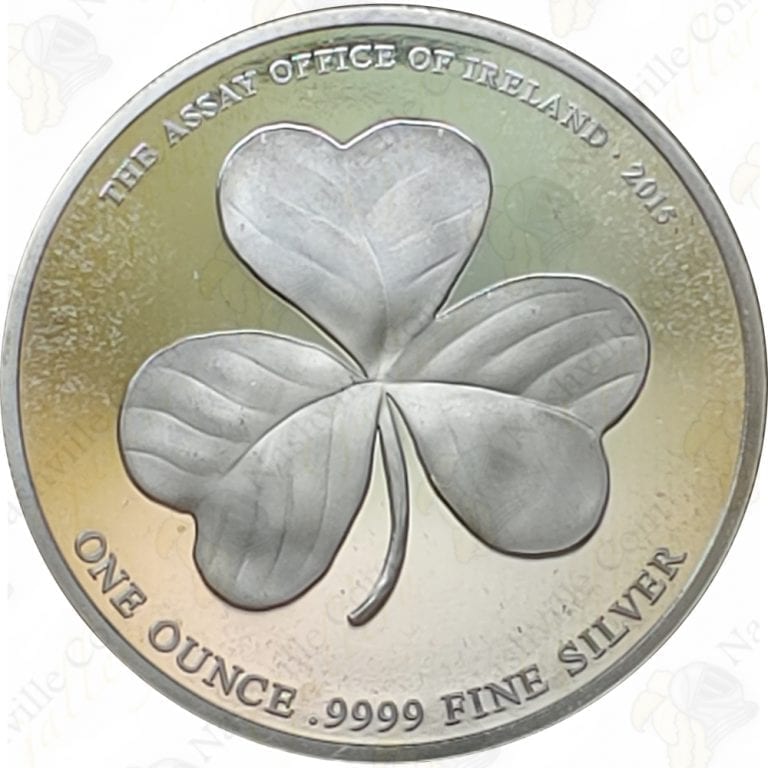 2015 Ireland 1 oz .9999 fine silver Shamrock -- SKU #66715 | Nashville ...